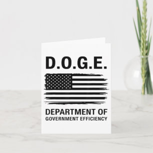 Tarjeta Doge Departamento De Eficiencia Gubernamental