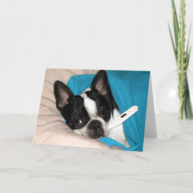 Tarjeta Doggie del Día de la Enfermedad (Anverso)