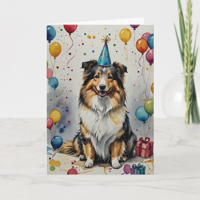Tarjeta Doggone Delightday Birthday - Personalizable (Anverso)