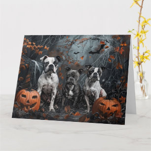 Tarjeta Doggy de la noche norteamericana Staffordshire Hal