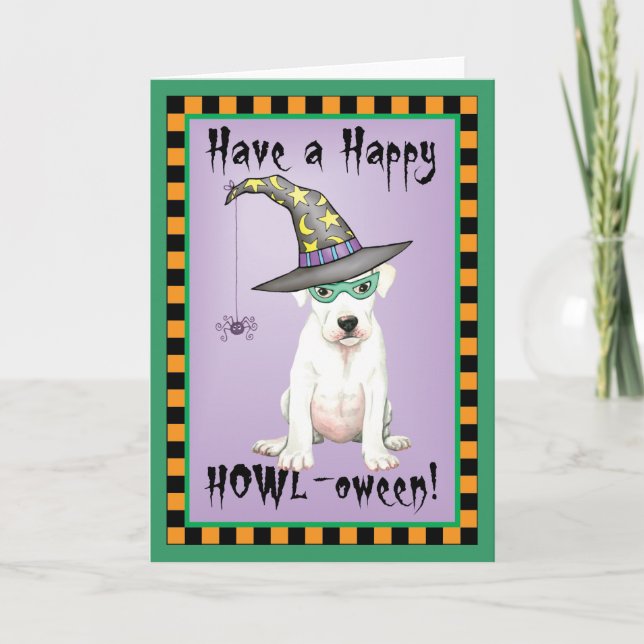 Tarjeta Dogo Argentino Witch Card (Anverso)