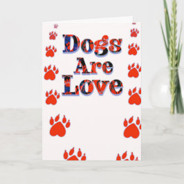 Tarjeta Dogs Are Love New Puppy Welcome Adoption