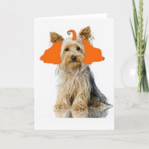 Tarjeta Dogs~Original Ditzy Notecard~Yorkie