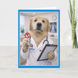 Tarjeta Dogtor's Orders  Get Well Card  NCC-1