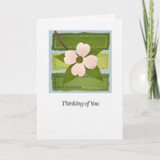 Tarjeta Dogwood "Thinking of You" Art Card