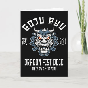 Tarjeta Dojo Dragon Fist Karate Goju Ryu 