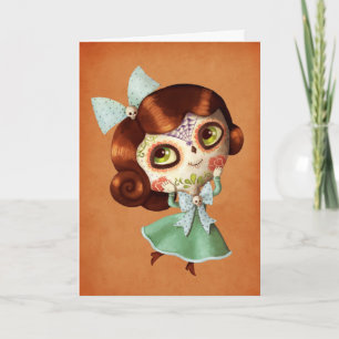 Tarjeta Dólar de la época del Día de los Muertos