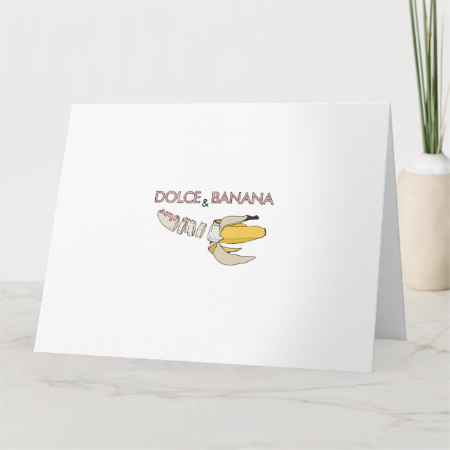 Tarjeta Dolce y banana (Anverso)