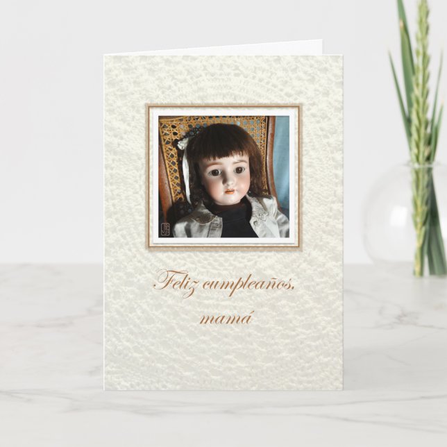 Tarjeta Doll Frances mamá/mamá Cumpleaños (Anverso)