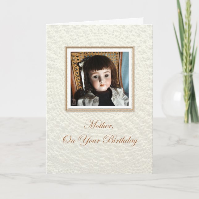 Tarjeta Doll Frances Mother Birthday (Anverso)