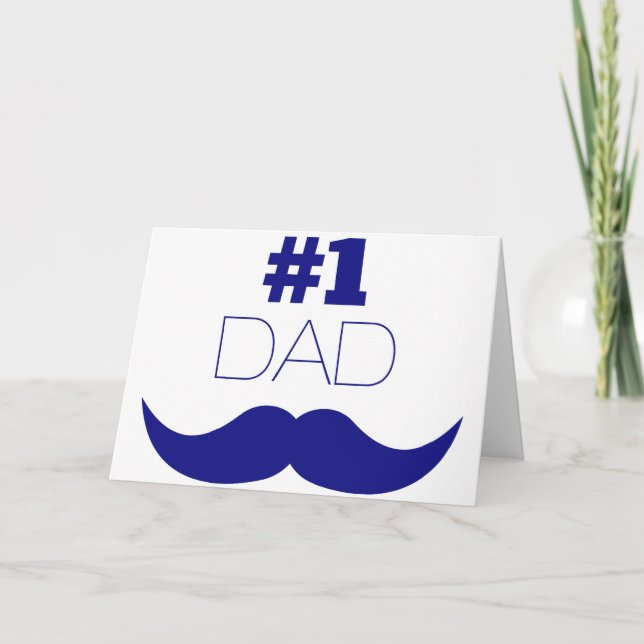 Tarjeta Dolor azul de papá número uno (Anverso)