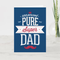 Dolor de bigote de superpapá puro rojo y blanco