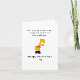Tarjeta Dolor en el trasero, Feliz Día de San Valentín