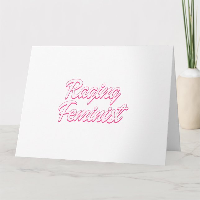 Tarjeta Dolor feminista furioso (Anverso)