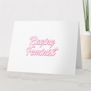 Tarjeta Dolor feminista furioso