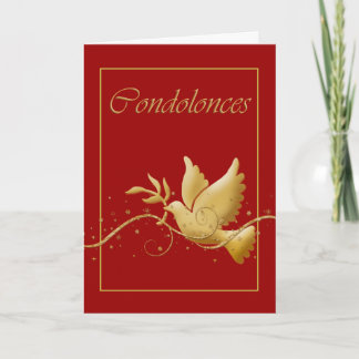 Tarjeta Dolor funerario de condolencia