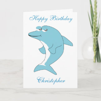 Tarjeta Dolphin Birthday