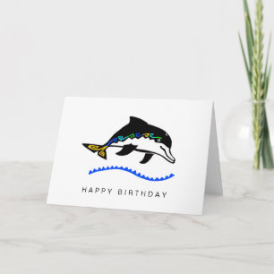 Tarjeta DOLPHIN gráfico Guay - Vida silvestre en el océano