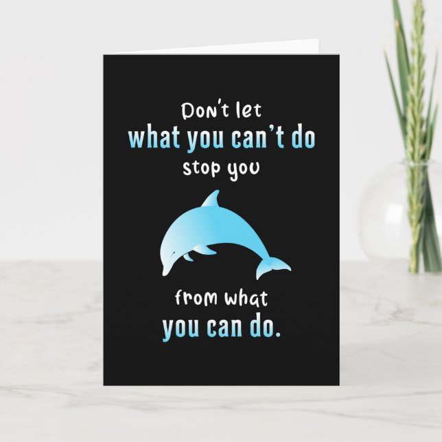 Tarjeta Dolphin Sea Dolphins Fish Animal Ocean Gift Idea (Anverso)