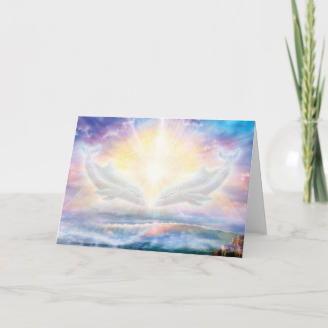 Tarjeta Dolphins Heart (Anverso)