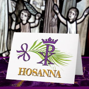 TARJETA DOMINGO DE RAMOS HOSANNA