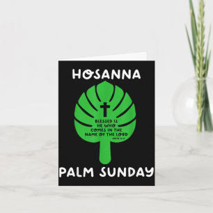 Tarjeta Domingo de ramos hosanna semana santa pascua calen