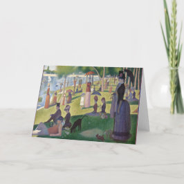 Tarjeta Domingo en La Grande Jatte por Georges Seurat