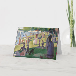 Tarjeta Domingo en La Grande Jatte por Georges Seurat