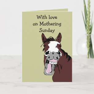 Tarjeta Domingo Fun Caballo Fun Horse Arte Animal