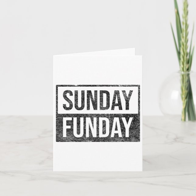 Tarjeta Domingo Funday Brunch Footbyl Sports Bbq Church (Anverso)