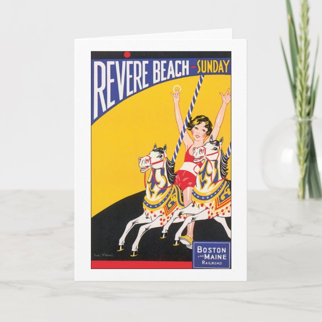 Tarjeta Domingo Revere Beach (Anverso)