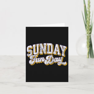 Tarjeta Domingo Vintage Funday Minnesota Fútbol Retro Fun