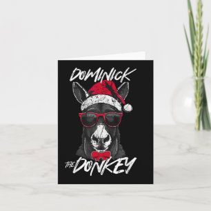 Tarjeta Dominick Los Navidades Del Burro Son Divertidos