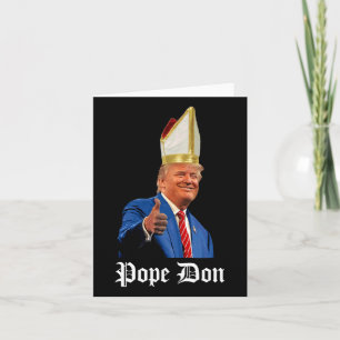 Tarjeta Don del Papa - Donald Trump nuevo católico