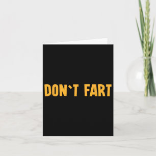 Tarjeta Don`t Fart Gym Sport Bodybuilding Proteout