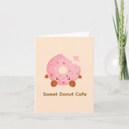 Tarjeta Dona alegre con sprinkles