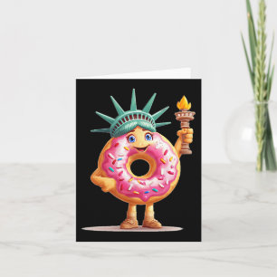 Tarjeta Dona Increíble Con Estatua De La Libertad Para Niñ