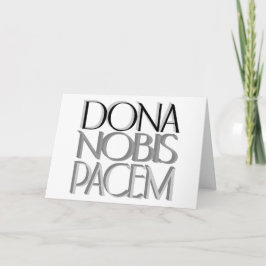 Tarjeta Dona Nobis Pacem | Danos Paz