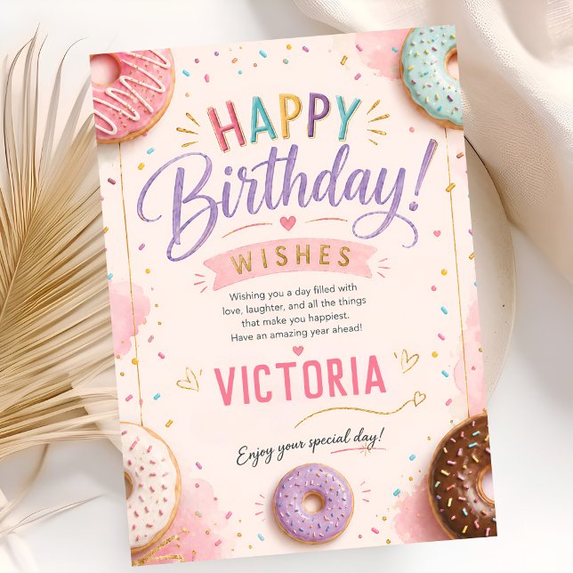 Tarjeta Dona Rosa Cumpleaños Dos Dulces (Subido por el creador)