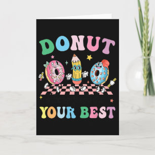 Tarjeta Dona Rosquilla Groovy No te Estreses Hazlo lo Mejo