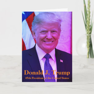 Tarjeta Donald J. Trump - 45° presidente de Estados Unidos