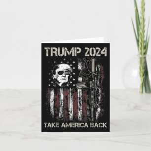 Tarjeta Donald Trump 2024 devuelve a Estados Unidos la ban