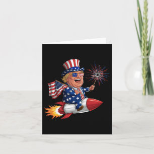 Tarjeta Donald Trump 2024 Feliz 4 de julio a Trump