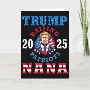 Tarjeta Donald Trump 2025 Criando Patriotas Nana Apoyo Pr