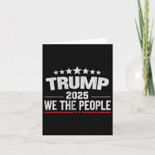 Tarjeta Donald Trump 2025 Nosotros, El Pueblo 4 De Julio E