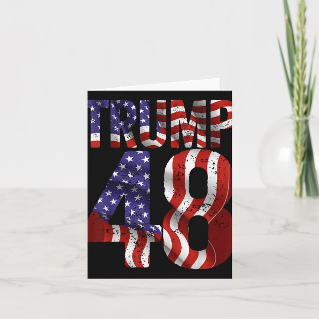 Tarjeta Donald Trump 2028 Trump 45 47 (Anverso)