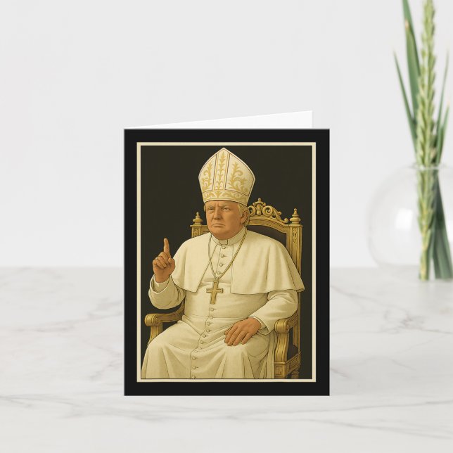 Tarjeta Donald Trump como meme del Vaticano 1 (Anverso)
