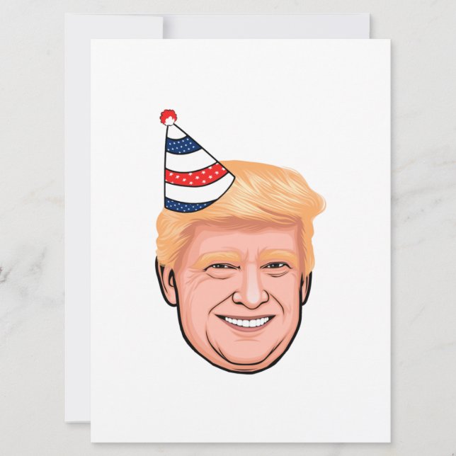 TARJETA DONALD TRUMP CUMPLEAÑOS (Anverso)
