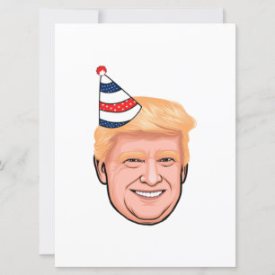 TARJETA DONALD TRUMP CUMPLEAÑOS