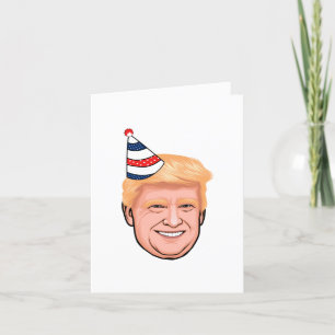 TARJETA DONALD TRUMP CUMPLEAÑOS